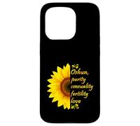 Oshun Orishas Goddess Oxum Ifa Yoruba Religion Gift Black Case for iPhone 15 Pro
