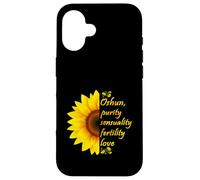 Oshun Orishas Goddess Oxum Ifa Yoruba Religion Gift Black Case for iPhone 16