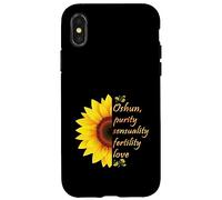 Oshun Orishas Goddess Oxum Ifa Yoruba Religion Gift Black Case for iPhone X/XS