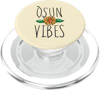Oshun Orishas Goddess Oxum Ifa Yoruba Religion Gift Black PopSockets PopGrip for MagSafe