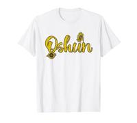 Oshun Sunflower Goddess Yoruba Spiritual Floral Script Value Graphic T-Shirt, Men, White, M