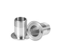 OSHZIKJII 1PCS 1/4" 1/2" 3/4" 1" Male Thread x 1.5" 2" Tri Clamp SS304/316L Stainless Steel Pipe Fittings Tri Clamp Adaptor(SS316L,TC 34MM_2")