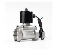 OSHZIKJII 304 1/2 "3/4" 1 "Stainless Steel Normally Closed Solenoid Valve AC 110V/220V/24V DC 12V DN15 DN20 With IP65(1/2",DC 24V)