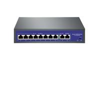 OSHZIKJII 4 6 8 9 Port 10/100Mbps Ethernet Switch 120W P-O//E Switch IEEE 802.3af/at with VLAN(Hi-0920FBL-A)