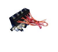 OSHZIKJII 4pcs manifold valve connect pipe O.D 4mm 6mm 8mm 10mm 12mm Aluminium solenoid valve 3V1-06 AC DC 3 way direct acting valve(6mm,24V)