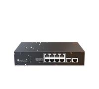 OSHZIKJII P-O//E Switch 8 Port 10/100Mbps Gigabit with IEEE802.3af/at 4/5/6/10 Port Network Switch(ZX900-AXG-80N-120)