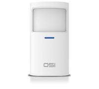 OSI Wireless Motion Sensors (Gen 2) White - Accessory for OSI Smart Alarm System (Gen 2), Wireless, Includes 2 AA Batteries, Pet Immunity, Wide Angle 110°. Qty 1