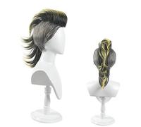 OSIAS Anime Cosplay Wig - Demon Slayer Shinazugawa Genya Wig for Halloween, Parties & Nightlife