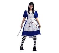 OSIAS Game Alice: Madness Returns Alice Cosplay Costume for Halloween, Anime, Comic Con, Party (XS)