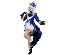 OSIAS Genshin Impact Cosplay Furina White Form Cosplay Costume Set (L)