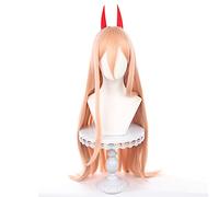 OSIAS Power Cosplay Wig for Woman and Girls Devil Red Devil Horn with Clip