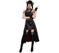 OSIAS Spy Family Yor Cosplay Outfit Yor Forger Yor Briar Thorn Princess Costume Dress(S)