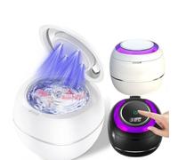 OsicClear Ultrasonic Retainer Cleaner with 42kHz & UV-C Light for Aligners, Dentures, Mouthguards - 5/10 Min Timer, 304 Stainless Steel, Compact & Easy Use (Black)