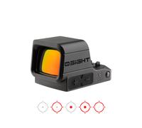 Osight XE AMRS Enclosed Red Dot Sight with RMR Footprint and Side-Loading Battery featuring 2/6+32 MOA Multi-Reticle System