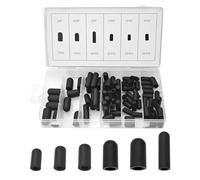 Osilly 80PCS Car Vacuum Caps Plug Kit, 6Sizes Assorted Vacuum Plugs Hose End Covers Assortment Set for Carburetor, Manifold, Automotive, 3/16'' 5/16'' 7/32'' 1/4'' 5/32'' 3/8''