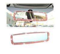 Osilly Bling Car Rearview Mirror, Decorations Rear View Mirror with Crystal Rhinestones & Diamonds, Car Interior Trim Accessories, Clip-on & HD Glass, Sparkly Gift for Mother Women Girls (Red)