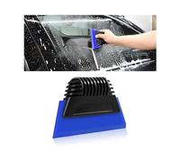 Osilly Car Glass Small Window Squeegee, All-Purpose Auto Windshield Water Blade Glass Doors Side Mirror Wiper Shower Bath Tint Squeegee, Universal for SUV Truck RV and Home Cleaning (Black/Blue)