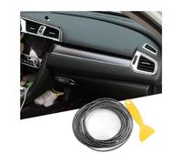 Osilly Car Interior Moulding Trim Strips, 33Ft/10M Universal Electroplating Decoration Filler Insert Strips, Styling Dashboard DIY Flexible Strip, Garnish Accessory with Installing Tool (Carbon Fiber)
