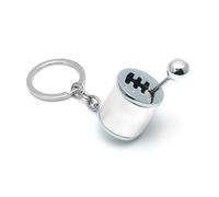 Osilly Gearbox Keychain, Six Speed Manual Transmission Stick Shift Keyring, Auto Part Creative Fidget Toy, Car Shifter Gear Keyfob Automotive Key Chain Ring, Car Accessories (Silver)