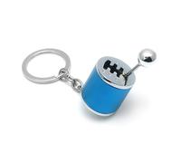 Osilly Gearbox Keychain, Six Speed Manual Transmission Stick Shift Keyring, Auto Part Creative Fidget Toy, Car Shifter Gear Keyfob Automotive Key Chain Ring, Car Accessories (Blue)