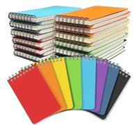 OSIMIG 24 Pack Pocket Notebook, Spiral Small Notepads, 12.6cm x 7.6cm