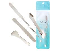 Osinee-Reusable Stainless Steel Spatula Scoop Spoon Applicator for Hair Removal Wax,Mask,Foundation,Cream, Lotions, Moisturizers-4pcs