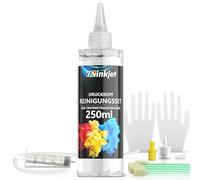 Osinkjet Printhead Cleaner, 250 ml Nozzle Cleaner Compatible with Epson HP Canon Brother Inkjet Printer, Print Head Cleaning Set