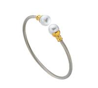 OSIRIDEH2 Stainless Steel Twisted Cable Wire Bracelets Adjustable Open Cuff Bangle Bracelet Vintage Jewelry Gift for Women, 62 mm, Stainless Steel, no gemstone