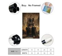 Osiris Art Print, God of The Afterlife And Hall of Ma'at Canvas Poster Bedroom Decor Landscape Office Room Decor Gift 16x24inch(40x60cm)