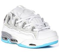 Osiris D3 2001 Chunky Sole Lace Up Skate Mens Trainer White Blue UK 6 - 12