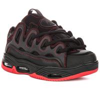 Osiris D3 2001 Chunky Sole Lace Up Skateboard Trainer Black Red Mens UK 6 - 12