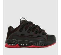 OSIRIS D3 2001 Trainers in Black & Red UK 8 (EU 42)