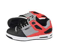Osiris Men's Peril Skate Shoe, Grey/Red, 12 UK