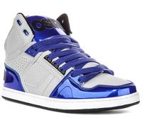 Osiris Nyc 83 Clk Supported Heel Mid Top Lace Up Mens Trainers In Blue UK 6 - 11