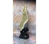 Osiris Trading UK Dark Gothic Fallen Angel of Death Sculpture Mythical Occult Grim Reaper Statue Ornament 25 cm