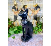 Osiris Trading UK Egyptian Bastet Cat Statue, Resin Goddess Figurine, Ancient Deity, Protective Home Amulet, Mystical Egyptian Decor, Cultural Art Piece