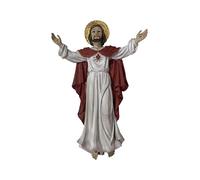 Osiris Trading UK Risen Jesus Christ Resin Plaque Religious Wall Ornament Easter for Home or Chapel