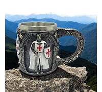 Osiris Trading UK Templar Warrior Mug - Crusader Knight Tankard - Gothic Medieval Collectible Gift 16.2cm