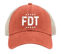 Ositerpz FDT Hat Trucker Hat Men Trendy Mesh Hat for Summer, Orange, One size