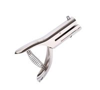 osiuujkw A4 Hole Puncher Long Arm Stapler With Large Circle Punch Hole Punch 1/4 Inch Zinc Alloy Single Hole Punch For Crafts, hole 6mm