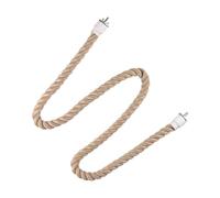 osiuujkw Birds Cage Spiral Rope Perch Paw Grinding Fun Solution For Parrots Climbing Exercising Paw Care Bird Rope Perch Is Designed For Little Friends To Play And Climb, wood color, L