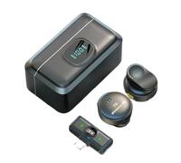 osiuujkw Bluetooth Microphone Clear Voice Sound Compatible With Most Phones ABS Wireless Lapel Microphone For Mobile Portable, type-c