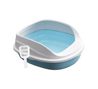 osiuujkw Cat Litter Tray With Open Top To Indoor Cats Potty Train While Keeping Space Neat High Sides Prevent Messy Situations Cat Litter Tray Kitty Toilette Sand Box Container