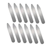 osiuujkw Collar Stays Essential For Every Wardrobe Provide Fashionable Look And Prevent Curling Collar Issues Outfit Looking Professional And Polished By Preventing Collars, Silver, 5.08x1x0.08cm