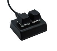 osiuujkw Compact Programming Keyboard With Backlit Hotswap Technology Gamers Seeking Unique Audio Control 2 Key Gaming Usb Keyboard Hotswap Mini Keyboards Volume Control Type C