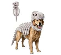 osiuujkw Dinosaur Skeleton Costume For Dogs For Halloween,Gray | Distinct Costume Combines Fun And Functionality Suitable For Daily Walks And Halloween Parties Dog Will Love