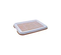 osiuujkw Dog Potty Toilet Training Tray Indoor Outdoor Potty Tray Durable Puppy Pee Pad Holder Mesh Anti Slip Base Dog Litter Boxes Trainer Corner Anti Slip