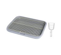 osiuujkw Dog Toilet Tray Puppy Pee Pad Holder Reliable Slip Resistant For Happy Training Making Difficult For Urine To Stick And Preventing Dogs Eating Dog, Gray, XL