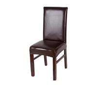 osiuujkw Easy To Assemble Chair Covers For Dining Chairs Waterproof Oil Proof PU PU Dining Chair Cover Chair Protector, coffee