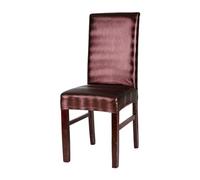 osiuujkw Easy To Assemble Chair Covers For Dining Chairs Waterproof Oil Proof PU PU Dining Chair Cover Chair Protector, Golden coffee